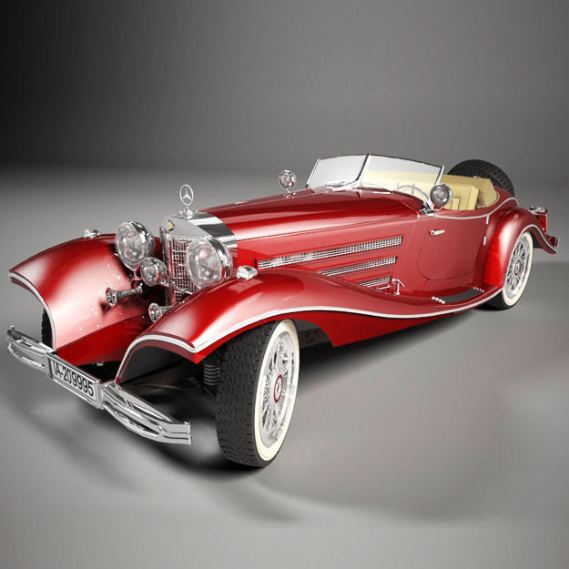Mercedes-Benz 500K Roadster 3D model_1