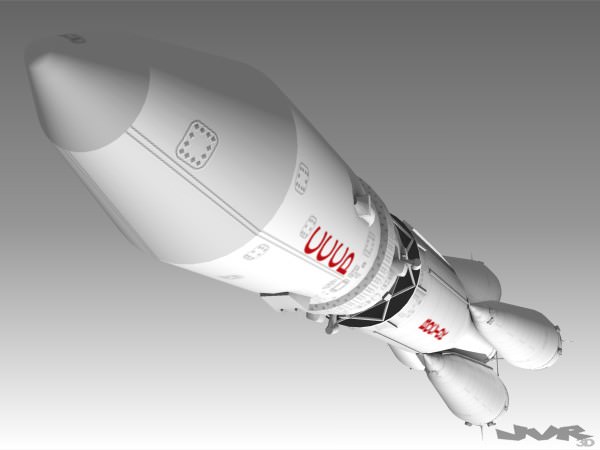 Vostok 1 Space Rocket 3D model_6