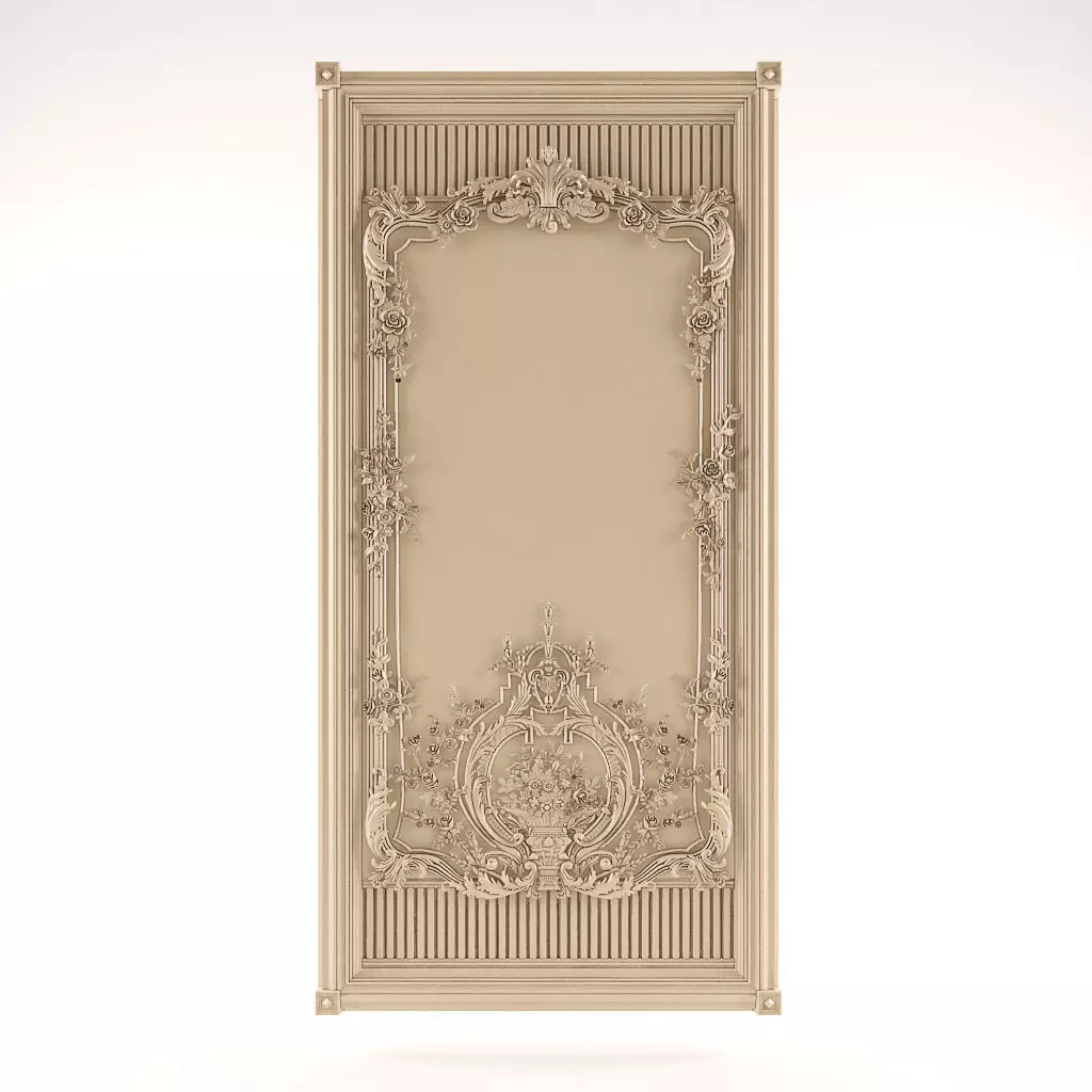 Classic Wall Panel  3D model_0