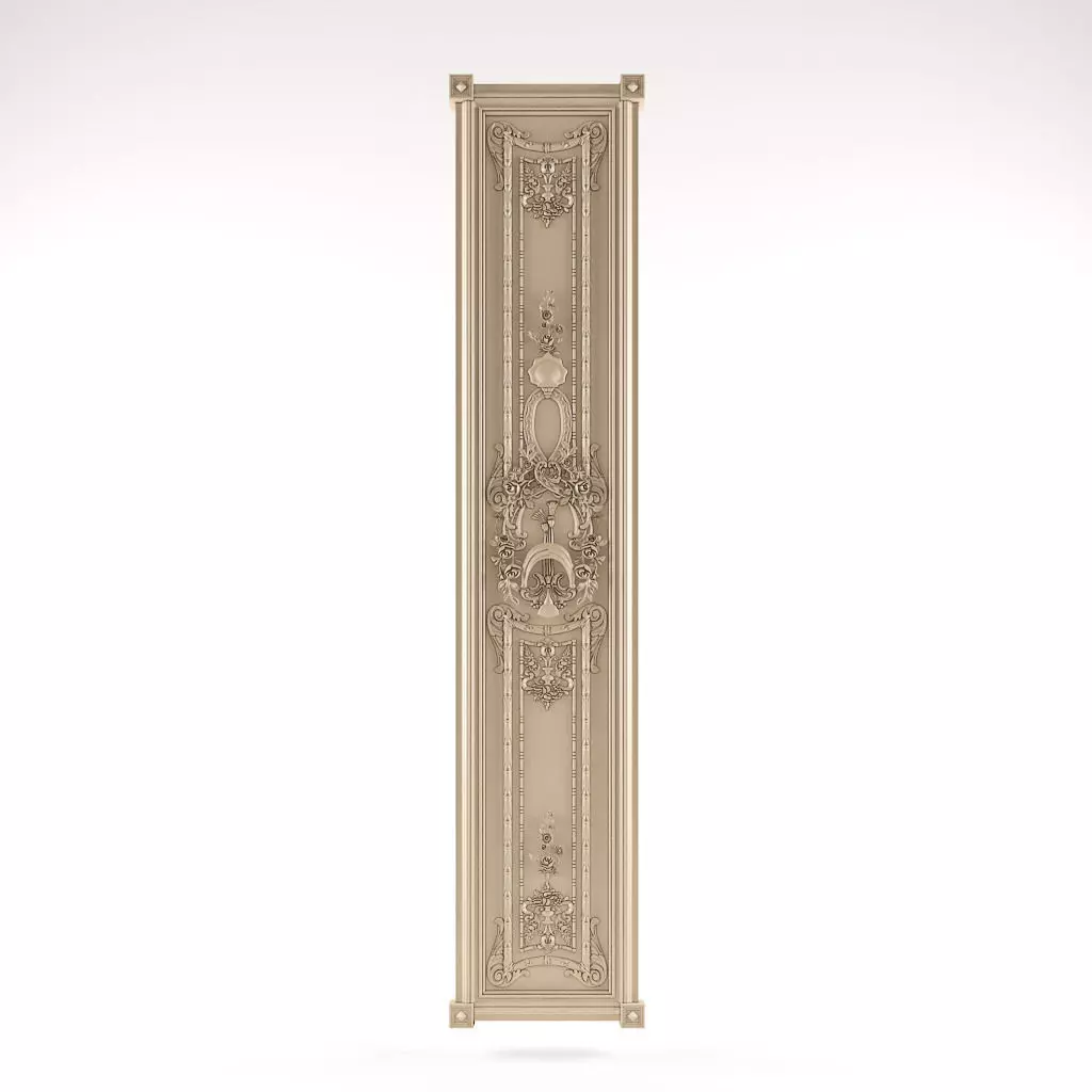 Classic Wall Panel 2 3D model_0