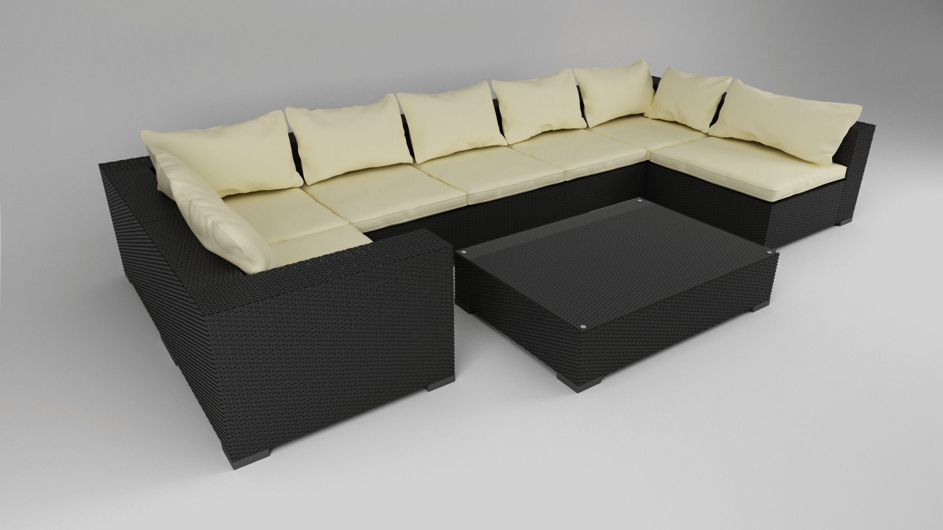 Exterior Sofa 3D model_0