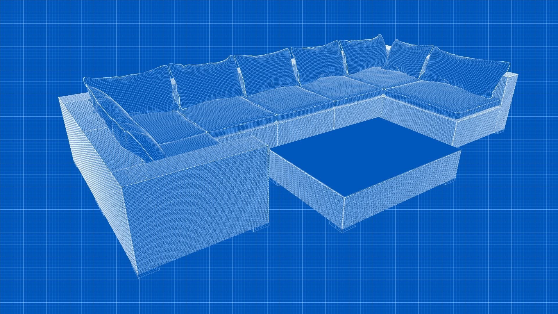 Exterior Sofa 3D model_8