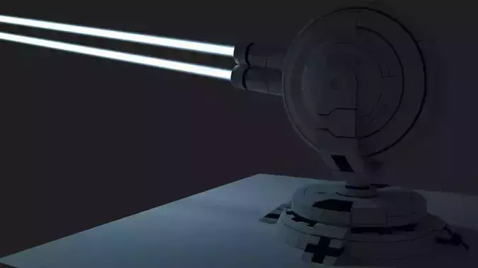Lazer Turret Free 3D model
