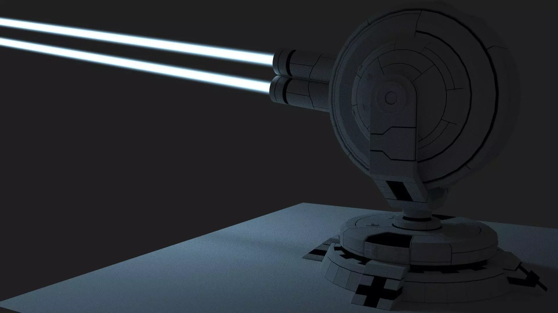 Lazer Turret Free 3D model_0