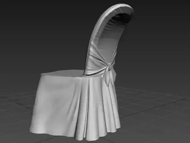 Party Hall Chair Low-poly 3D model