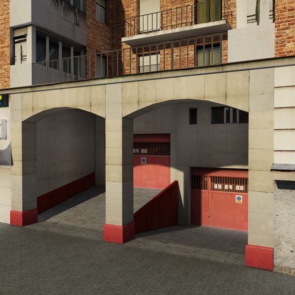 Building apartment - apartment Low-poly 3D model_8