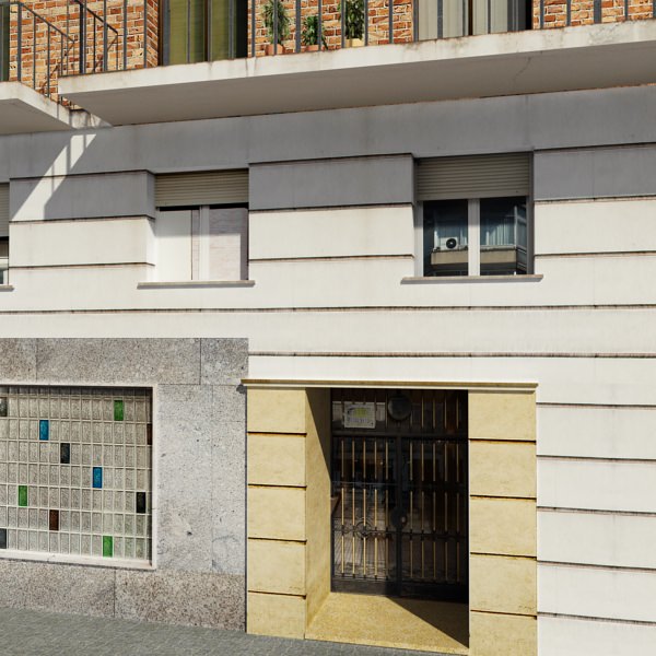 Building apartment - apartment Low-poly 3D model_5