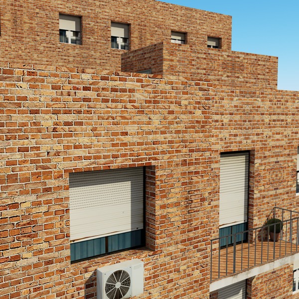 Building apartment - apartment Low-poly 3D model_12