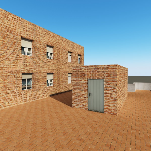 Building apartment - apartment Low-poly 3D model_14