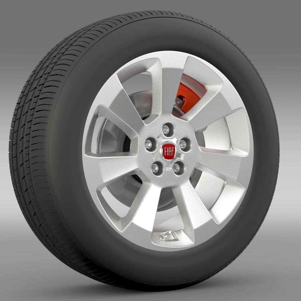 Fiat Doblo Cargo wheel 2015 3D model_2