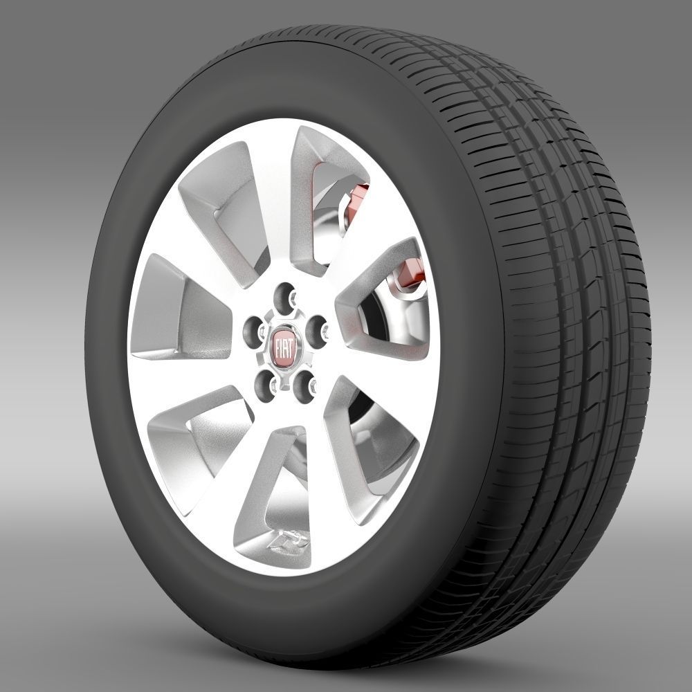 Fiat Doblo Cargo wheel 2015 3D model_1