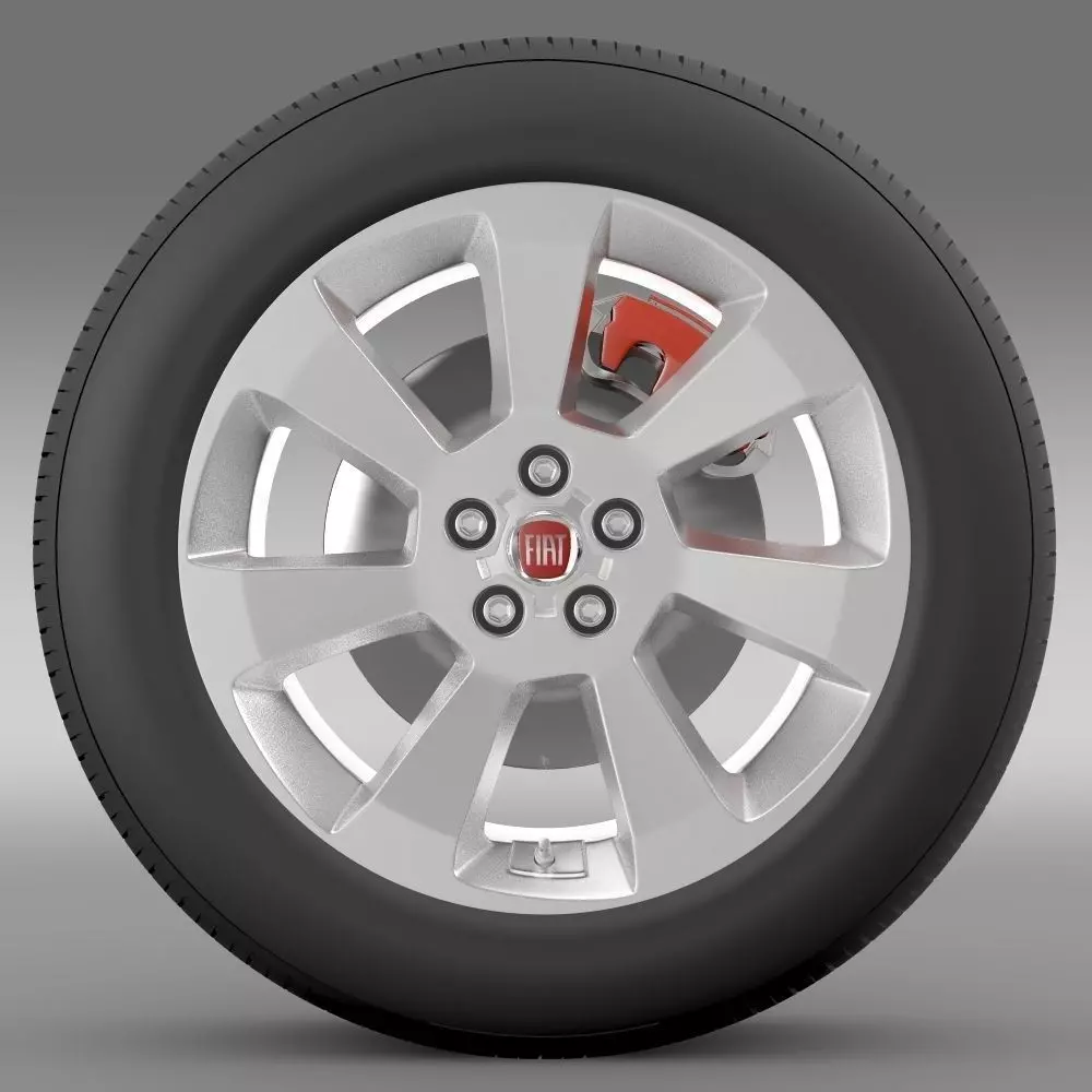 Fiat Doblo Cargo wheel 2015 3D model_0