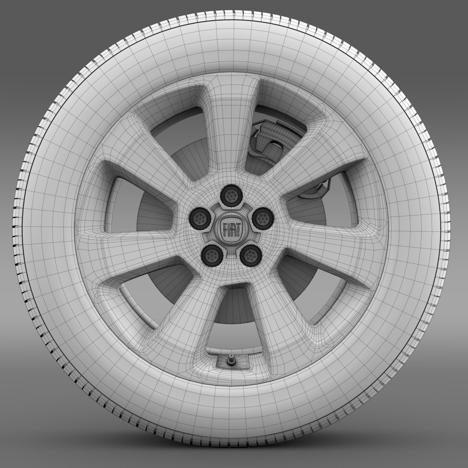 Fiat Doblo Cargo wheel 2015 3D model_13