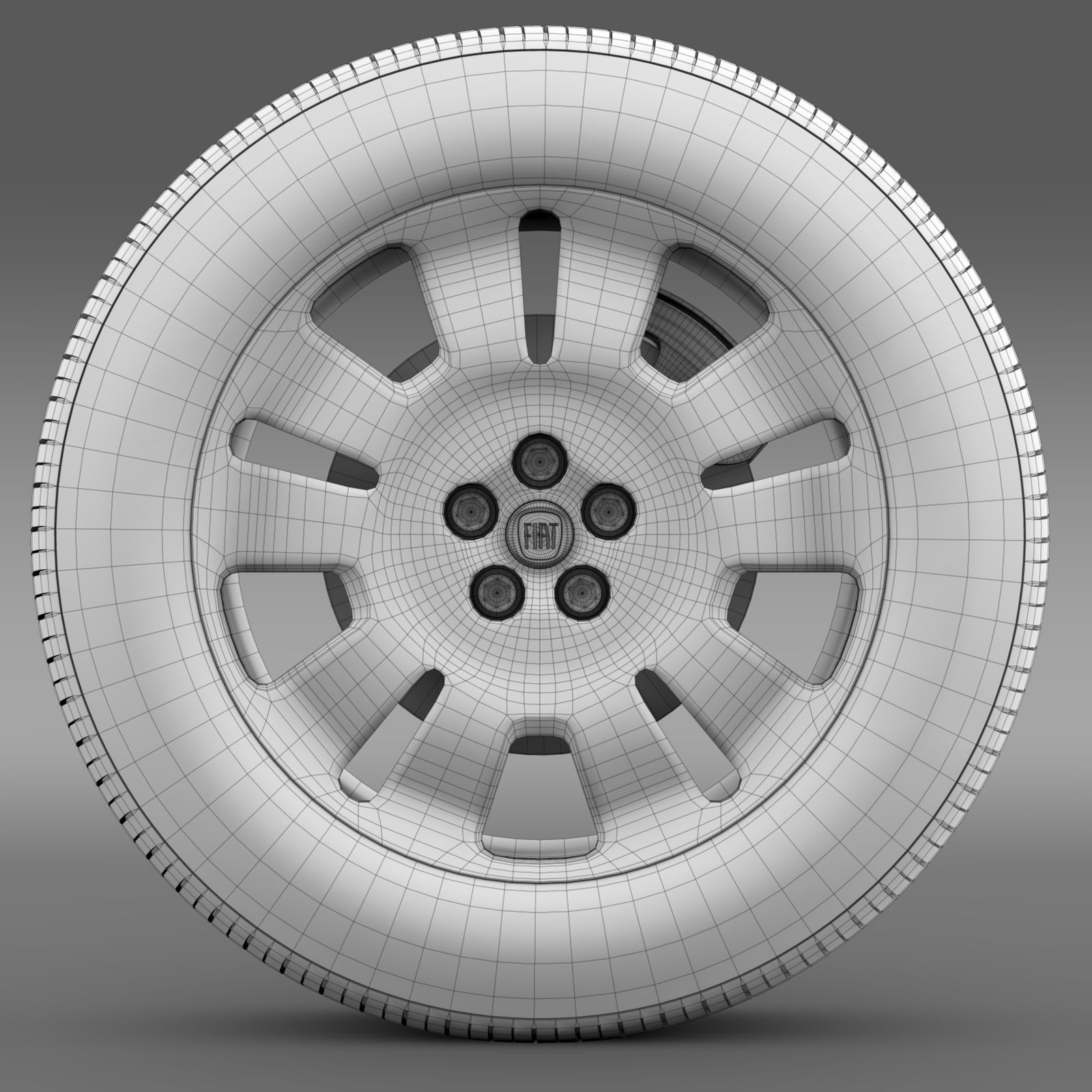 Fiat Doblo Work wheel 2015 3D model_12