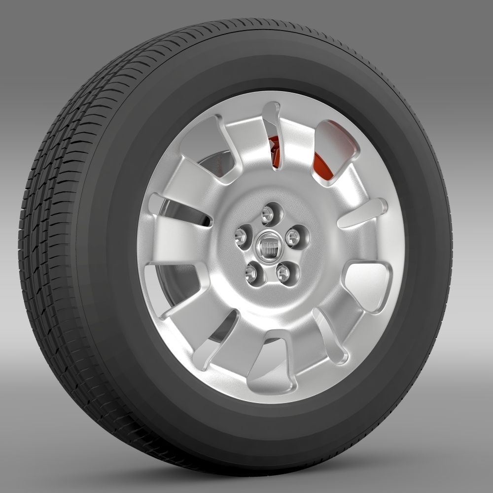 Fiat Doblo Work wheel 2015 3D model_2