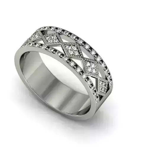 MFS gold band with diamonds