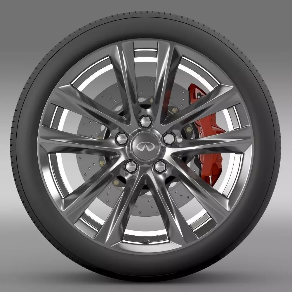 Infiniti Q70 Hybrid wheel 2015 3D model | CGTrader