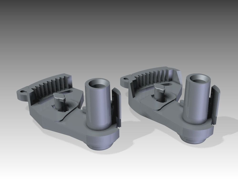 Car door lock part Free 3D print model_1