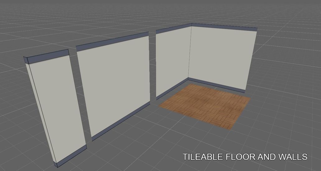 Anime Classroom - Game Props Low-poly 3D model_5