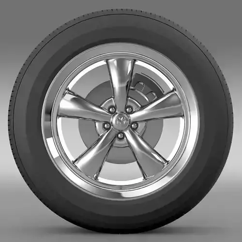Mopar Dodge Challenger wheel 3D model