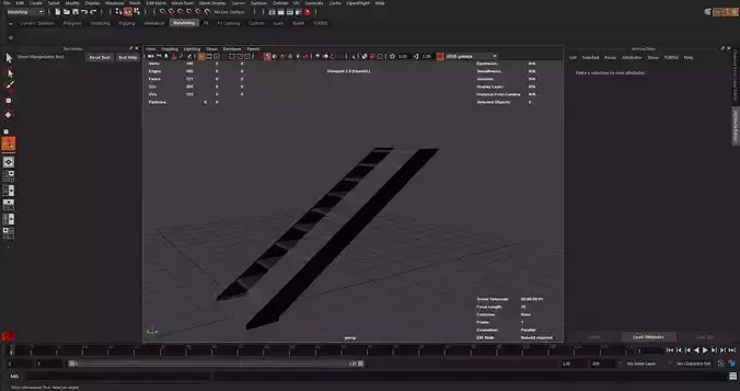 Modern stairs Free 3D model