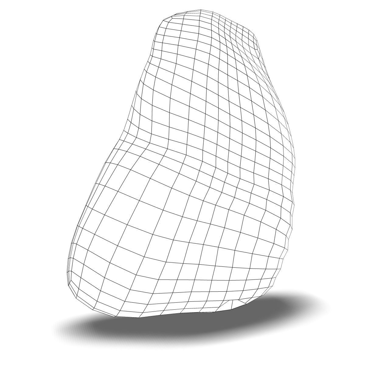 Human Spleen Anatomy Low-poly 3D model_3