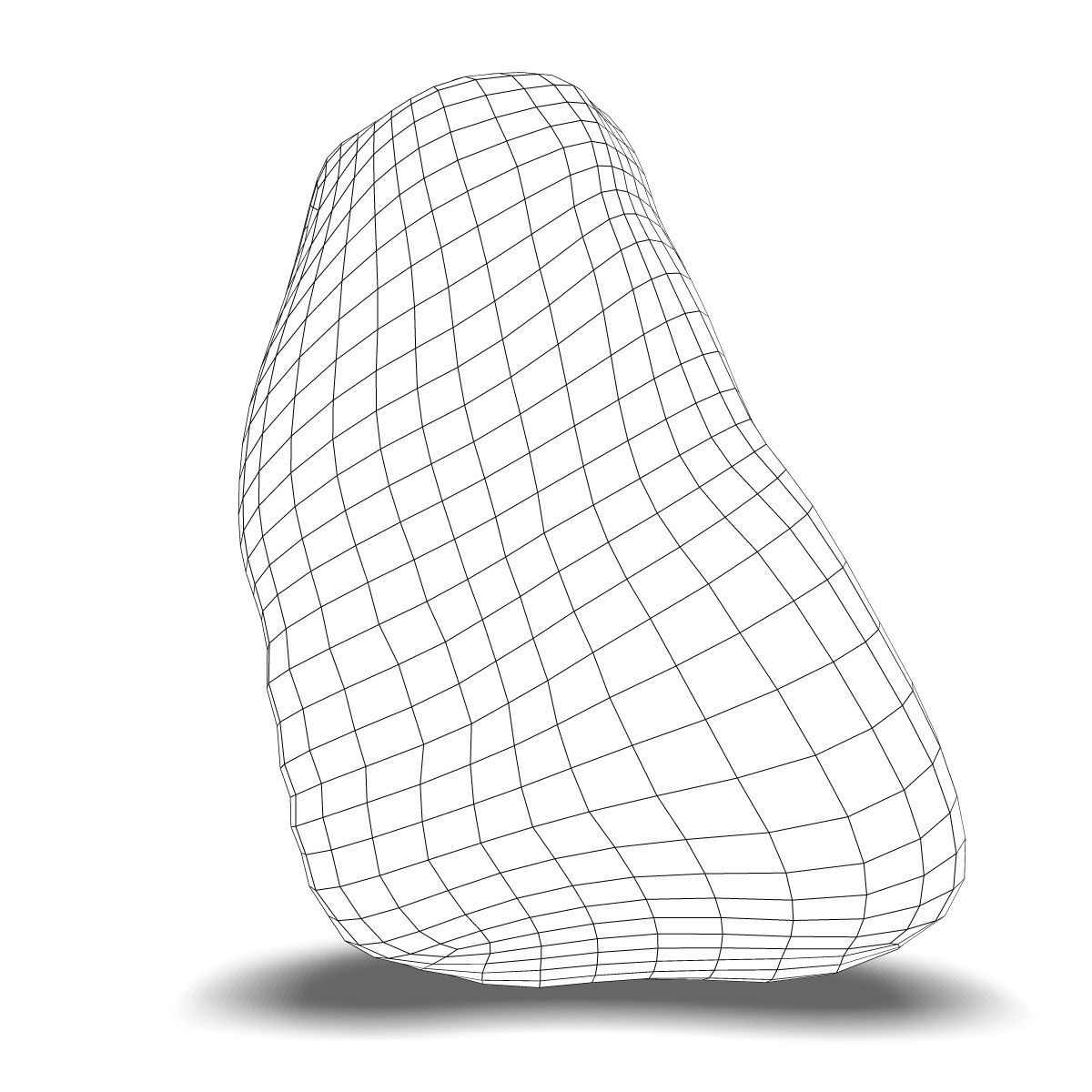 Human Spleen Anatomy Low-poly 3D model_4