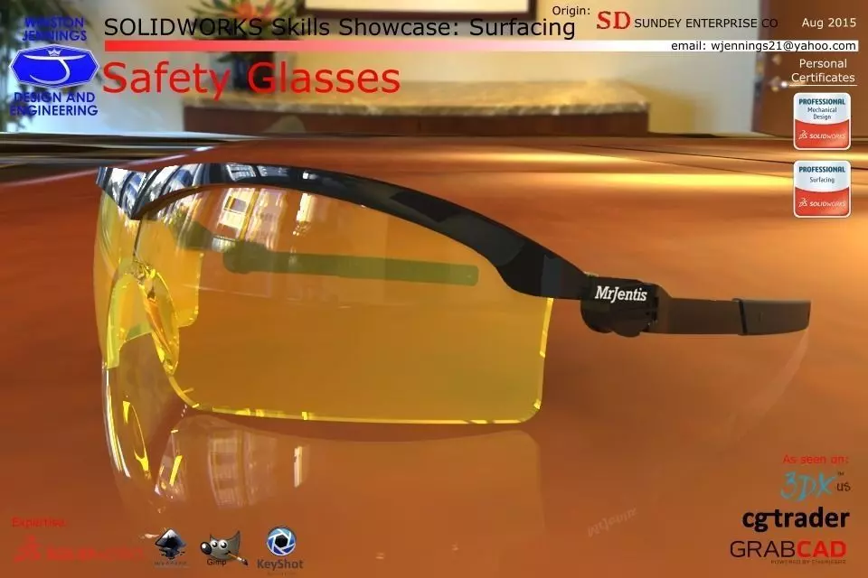 SW Skills - Safety Glasses Free 3D model