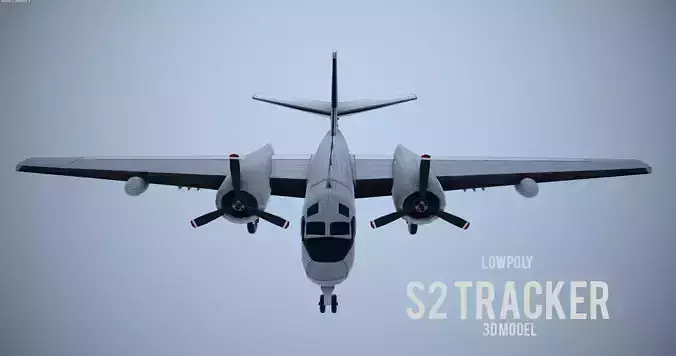 Lowpoly Grumman S-2 Tracker