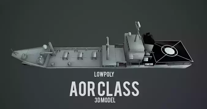 Lowpoly Aor Class Ship