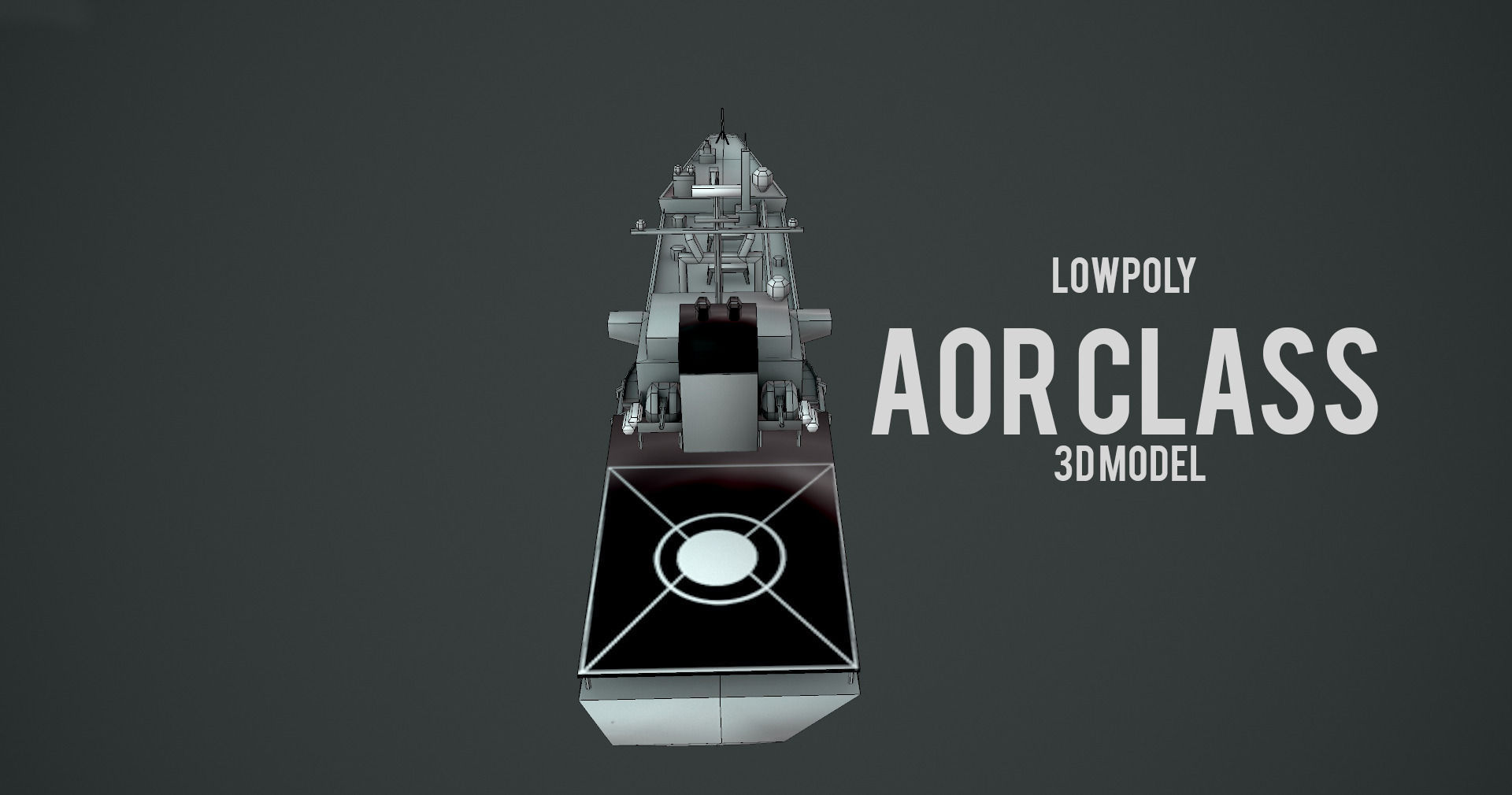 Lowpoly Aor Class Ship Low-poly 3D model_1
