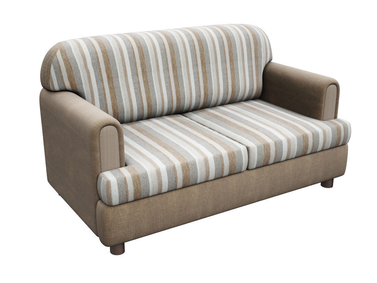 Sofa Drezden Low-poly 3D model_2