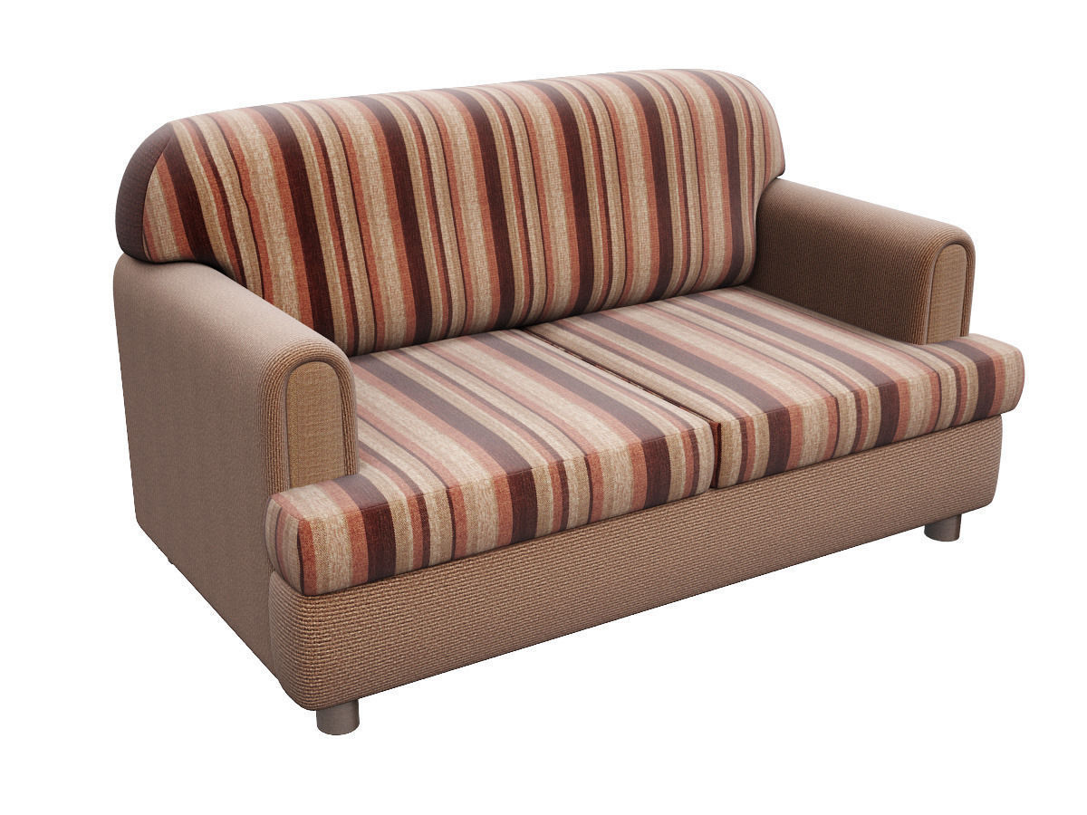 Sofa Drezden Low-poly 3D model_1
