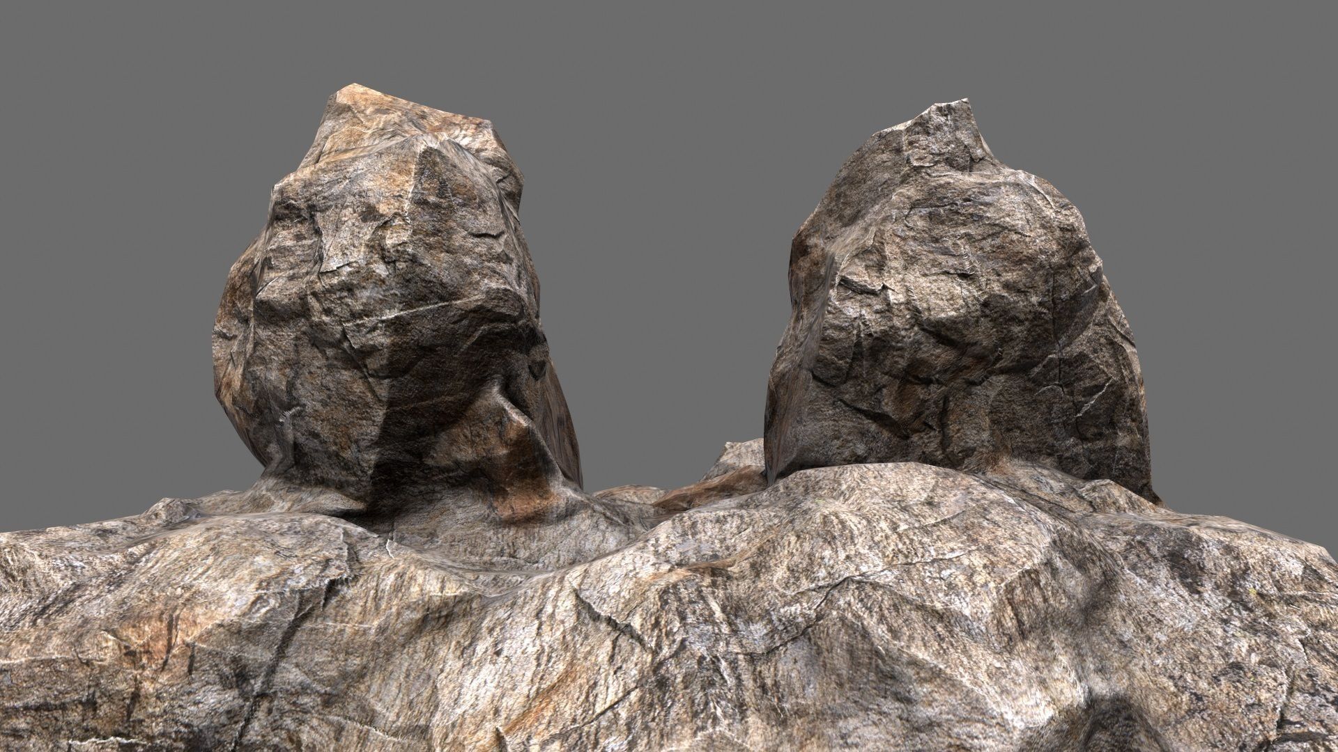 rocks 2 set rock Low-poly 3D model_27