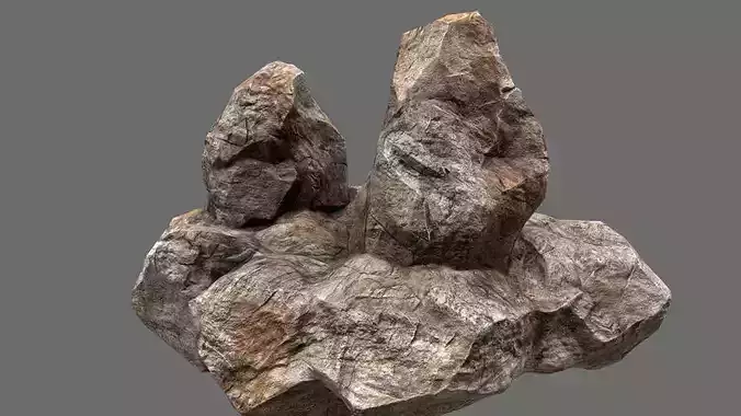 rocks 2 set rock Low-poly 3D model