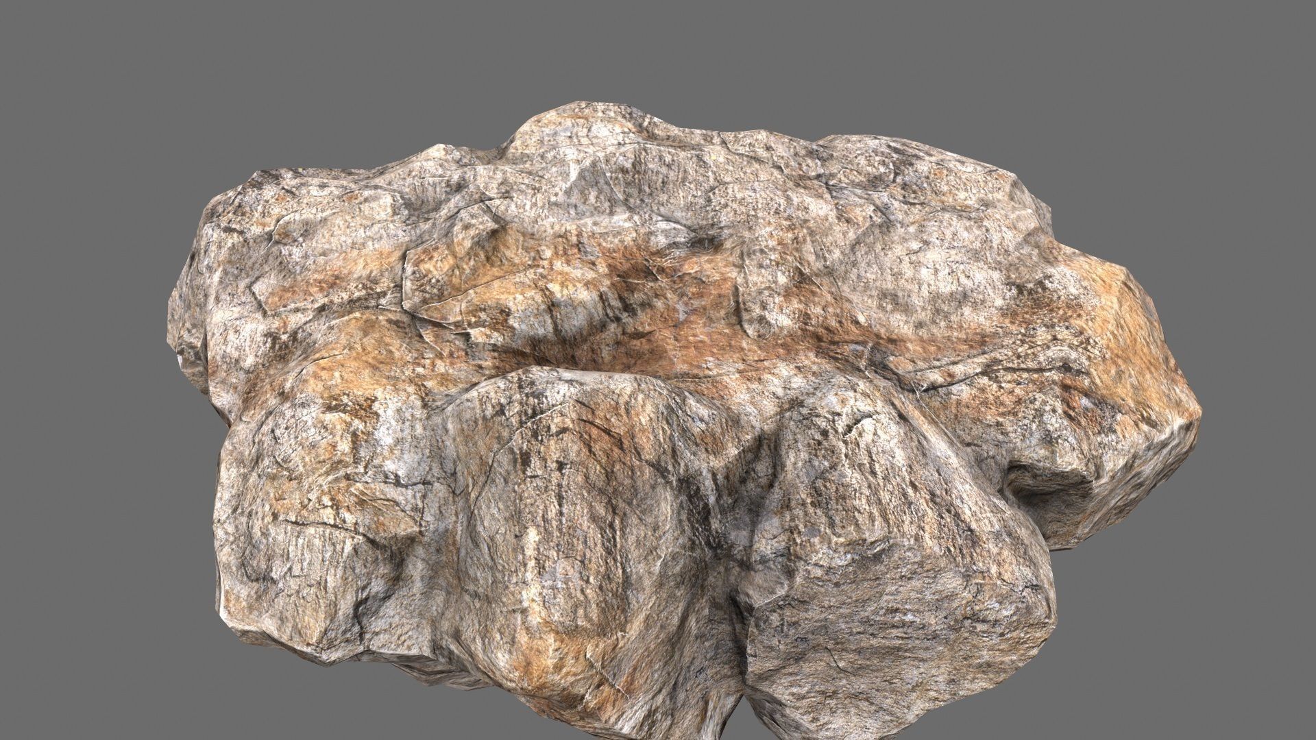 rocks 2 set rock Low-poly 3D model_25