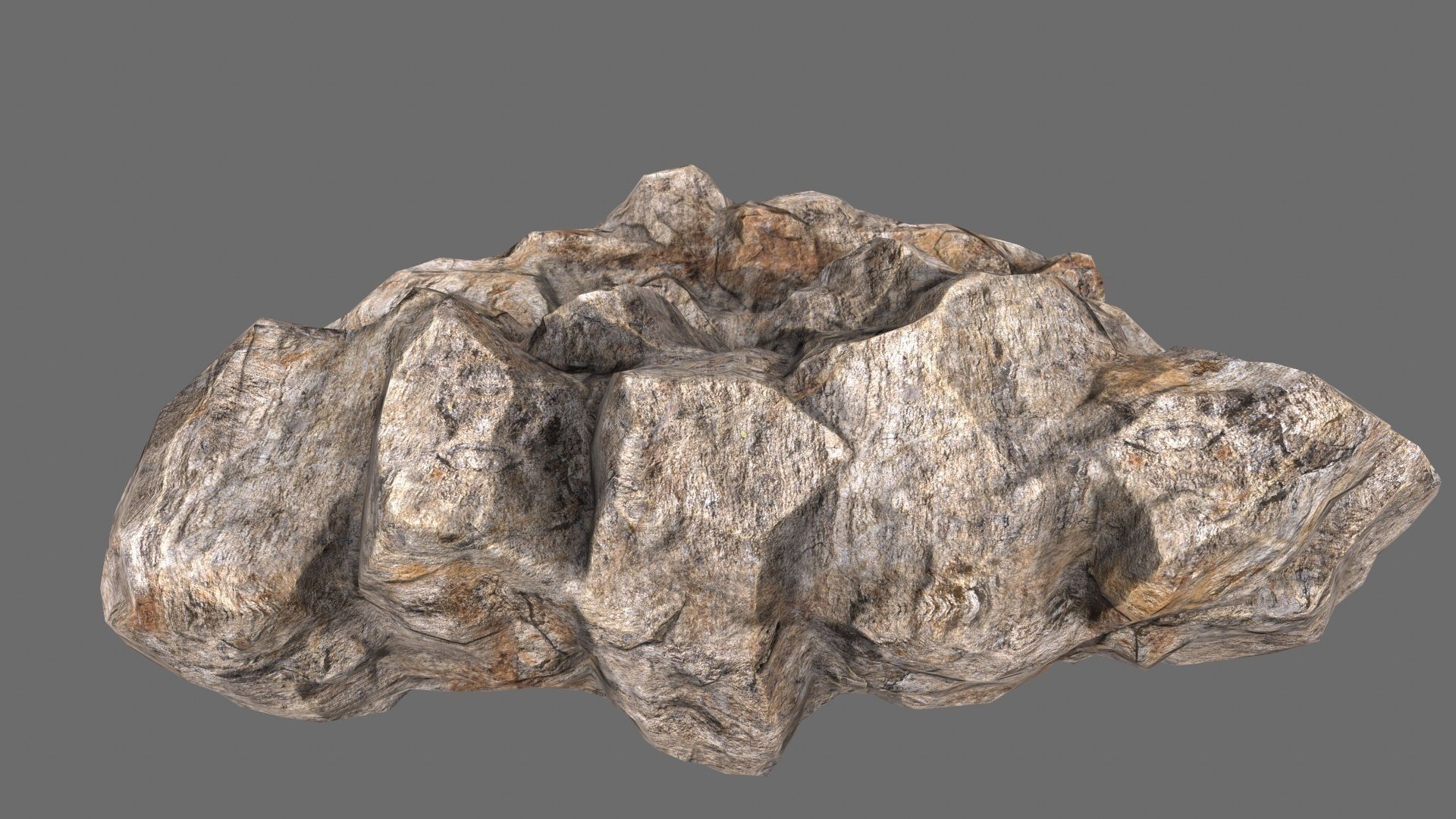rocks 2 set rock Low-poly 3D model_16