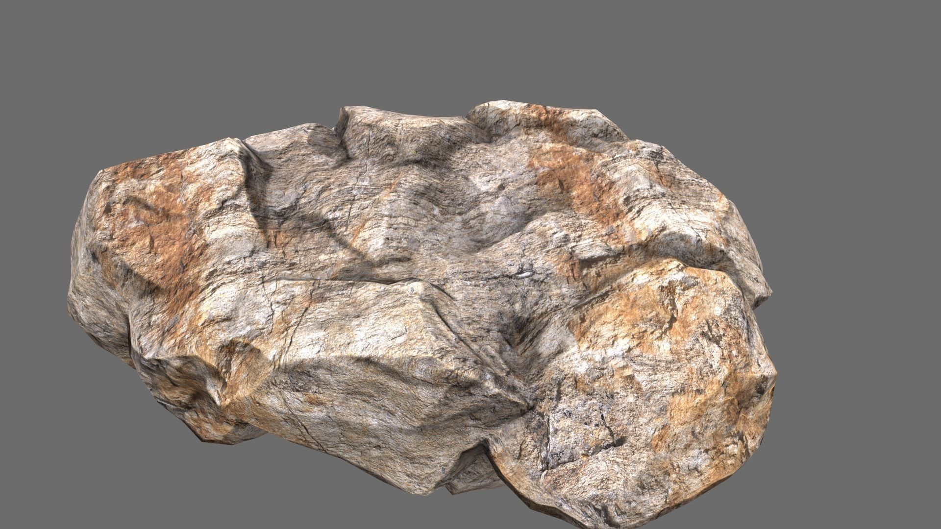 rocks 2 set rock Low-poly 3D model_10