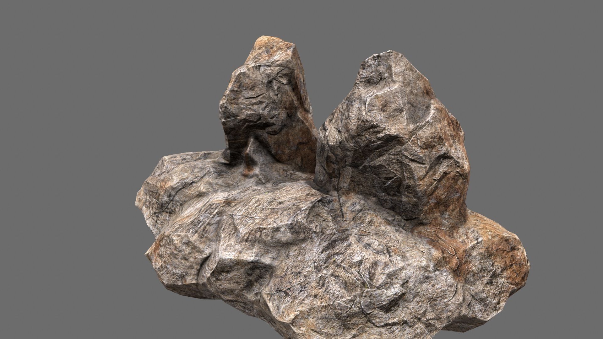 rocks 2 set rock Low-poly 3D model_23