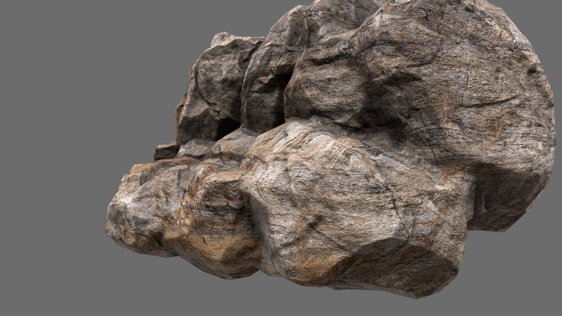 rocks 2 set rock Low-poly 3D model_13