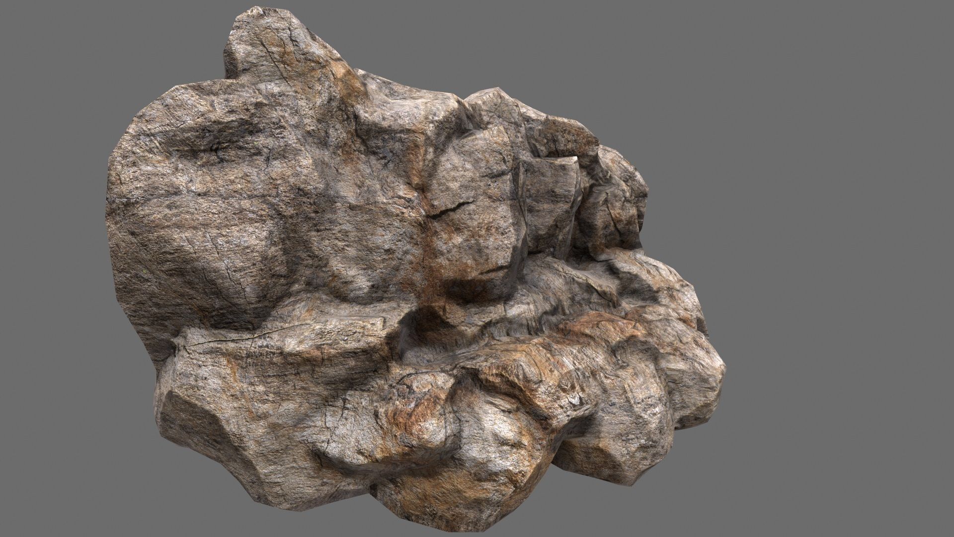rocks 2 set rock Low-poly 3D model_12
