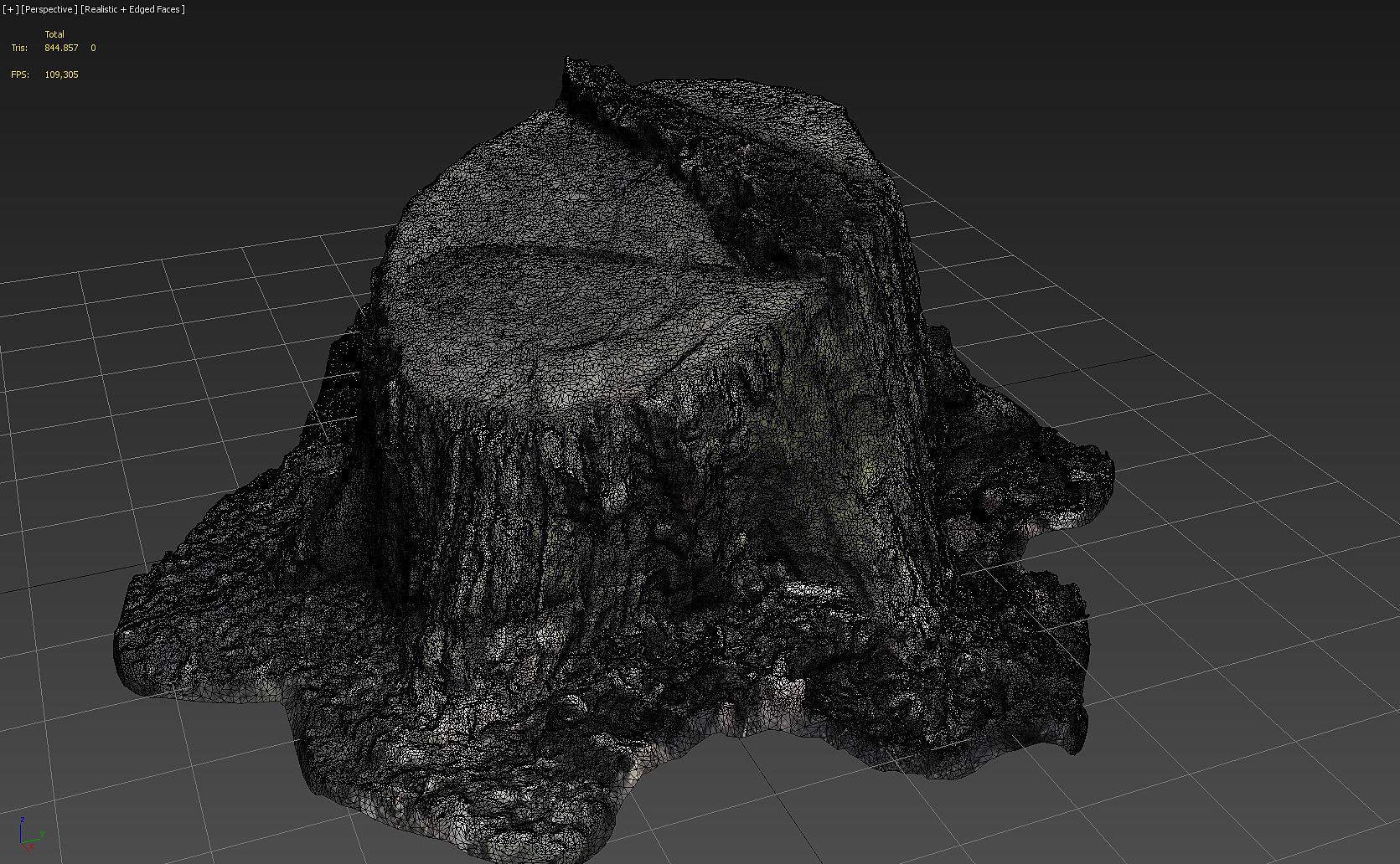 Five scanned old tree stump 3D models - Collection for CG  3D model_7