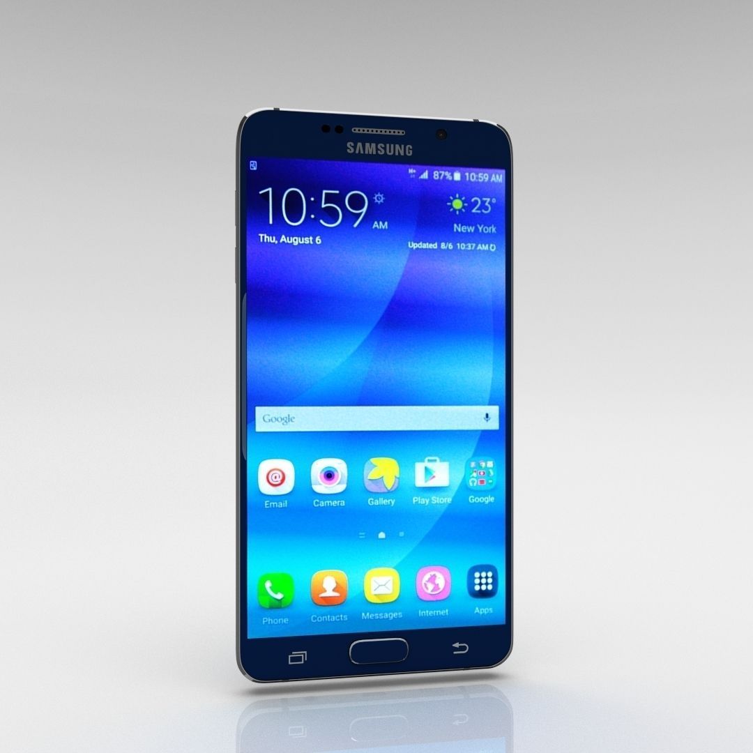 Samsung Galaxy Note 5 Black Sapphire 3D model_1