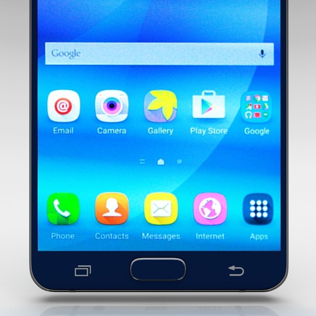 Samsung Galaxy Note 5 Black Sapphire 3D model_3