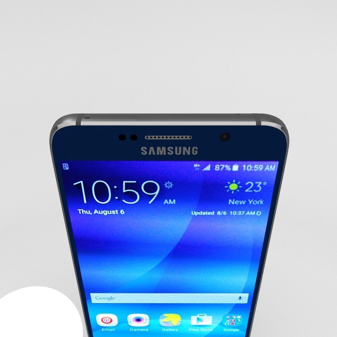 Samsung Galaxy Note 5 Black Sapphire 3D model_9