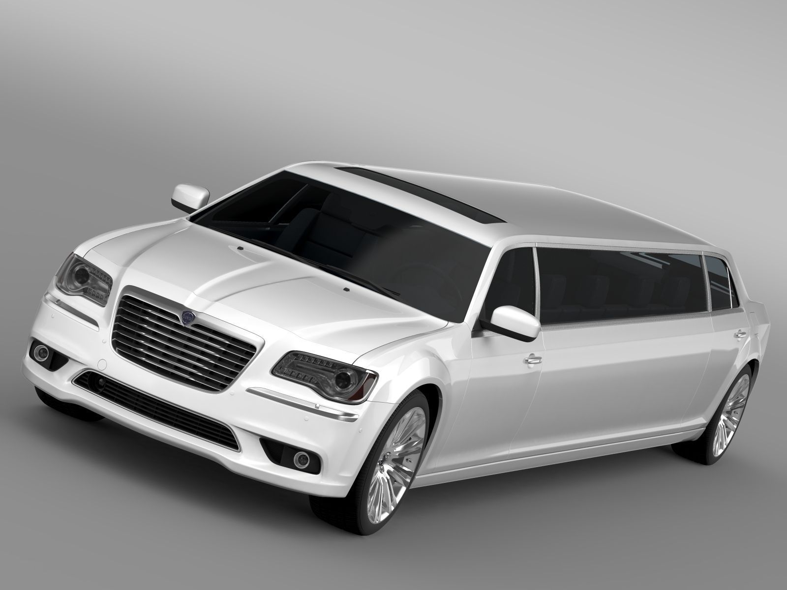 Lancia Thema Limousine 3D model_4