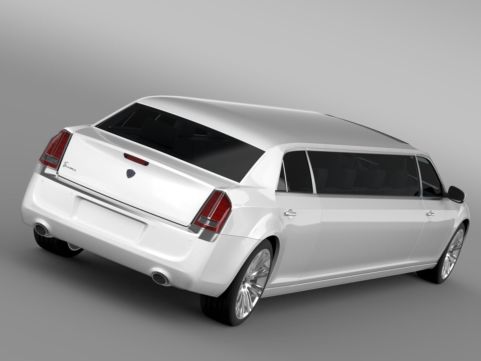 Lancia Thema Limousine 3D model_2