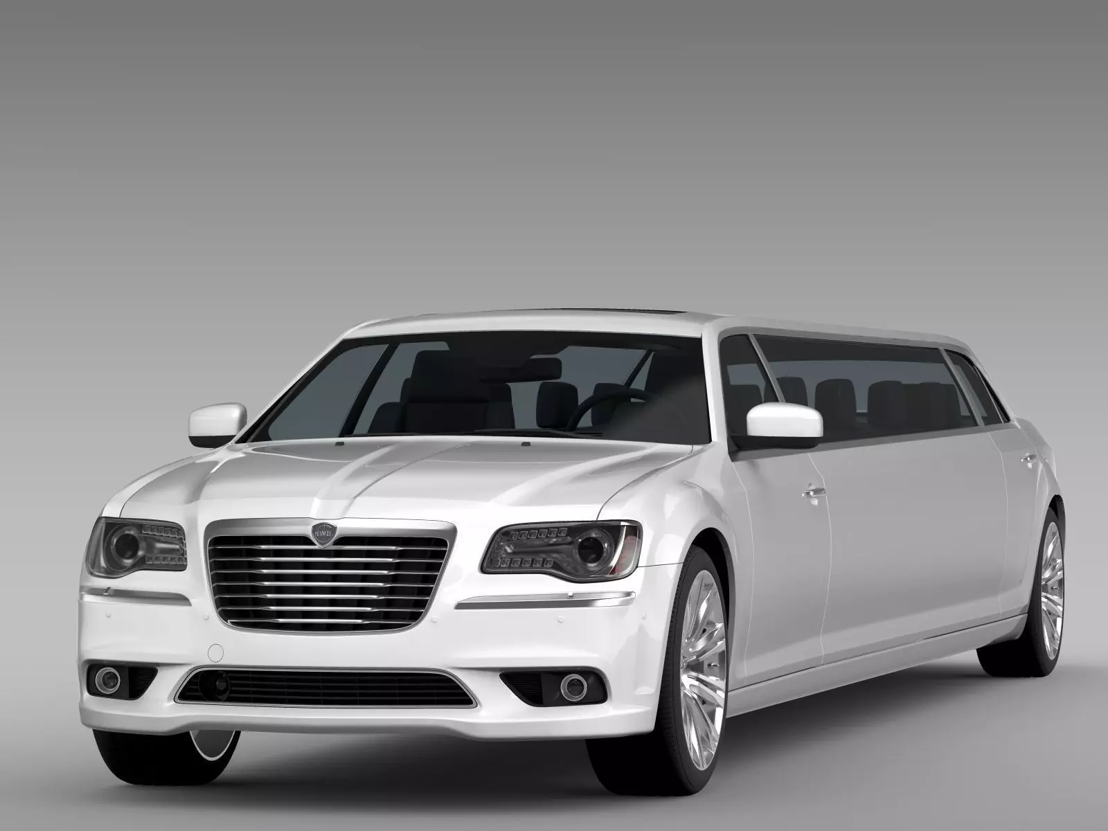 Lancia Thema Limousine 3D model_0