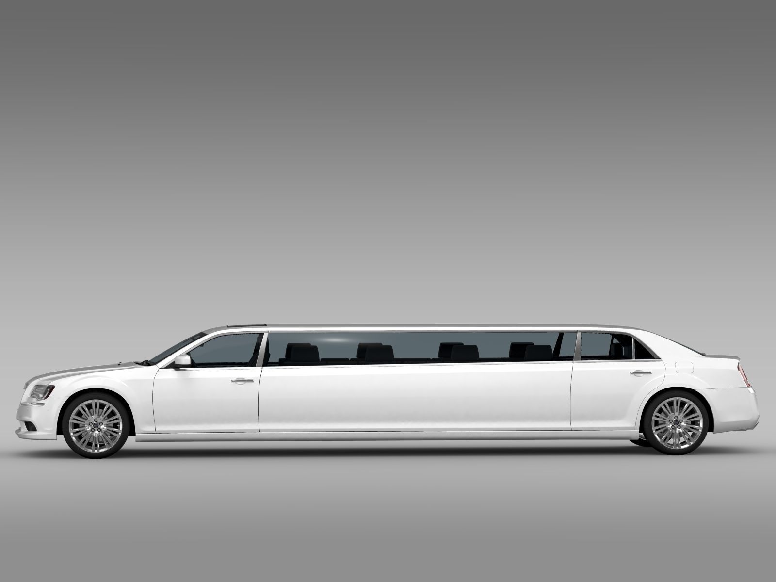 Lancia Thema Limousine 3D model_1