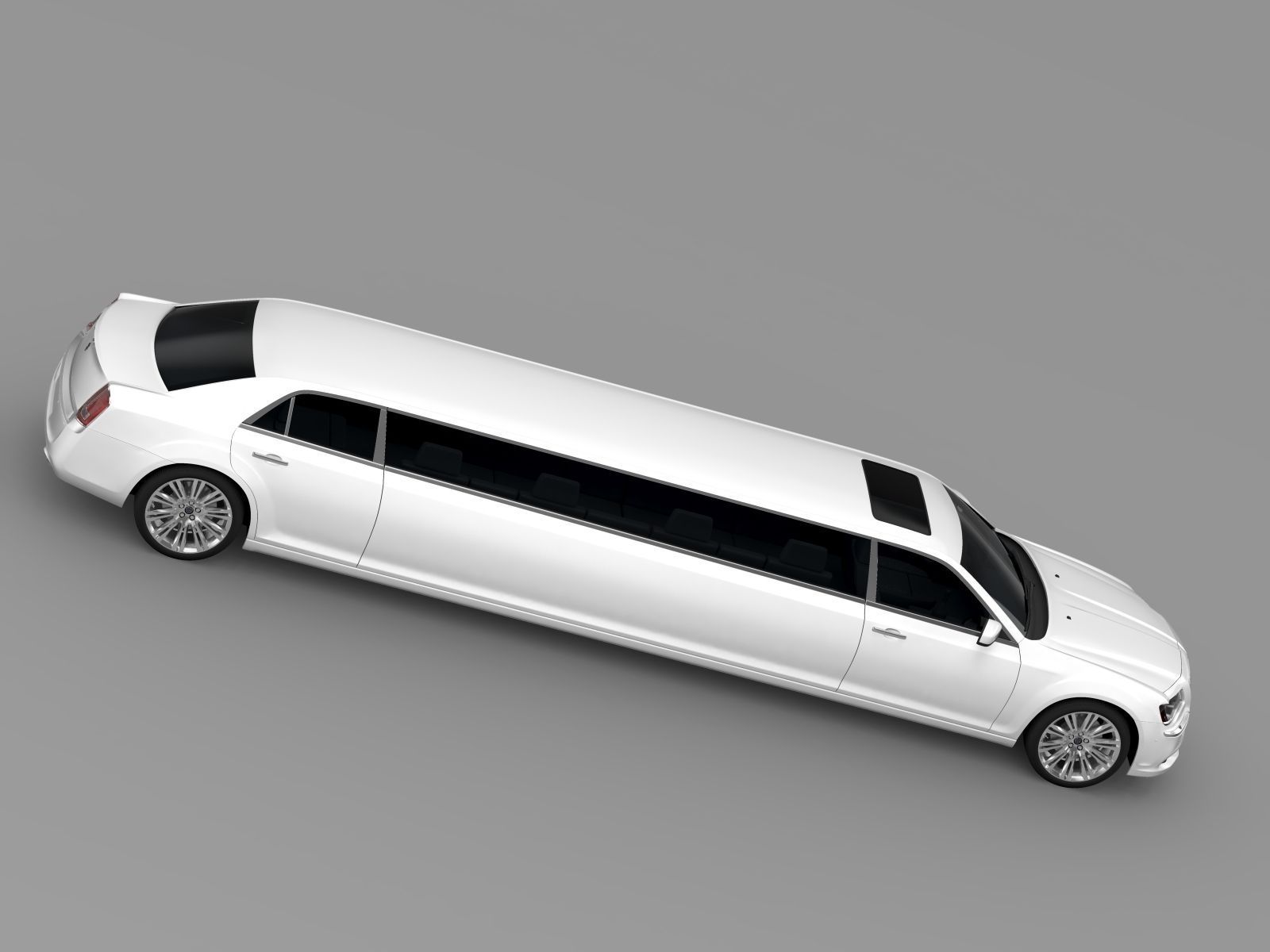 Lancia Thema Limousine 3D model_8